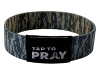 Tap To Pray™ Wristbands - Tree Bark Camo Brown & Grey