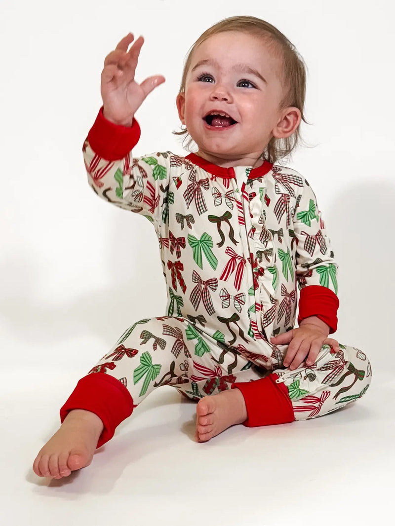 Long Sleeve Zip PJ-Holibows