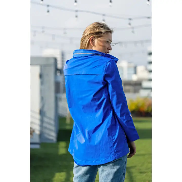 W.A.Y Wonderful and Young Raincoat Jackets- Royal Blue