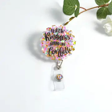 Glitterific Badge Reel Clips