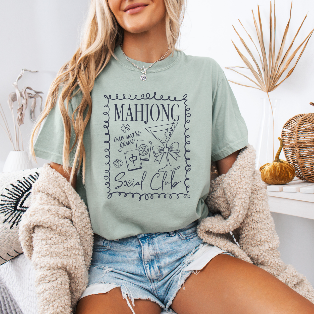 Mahjong Social Club: One More Game T-Shirt-Bay