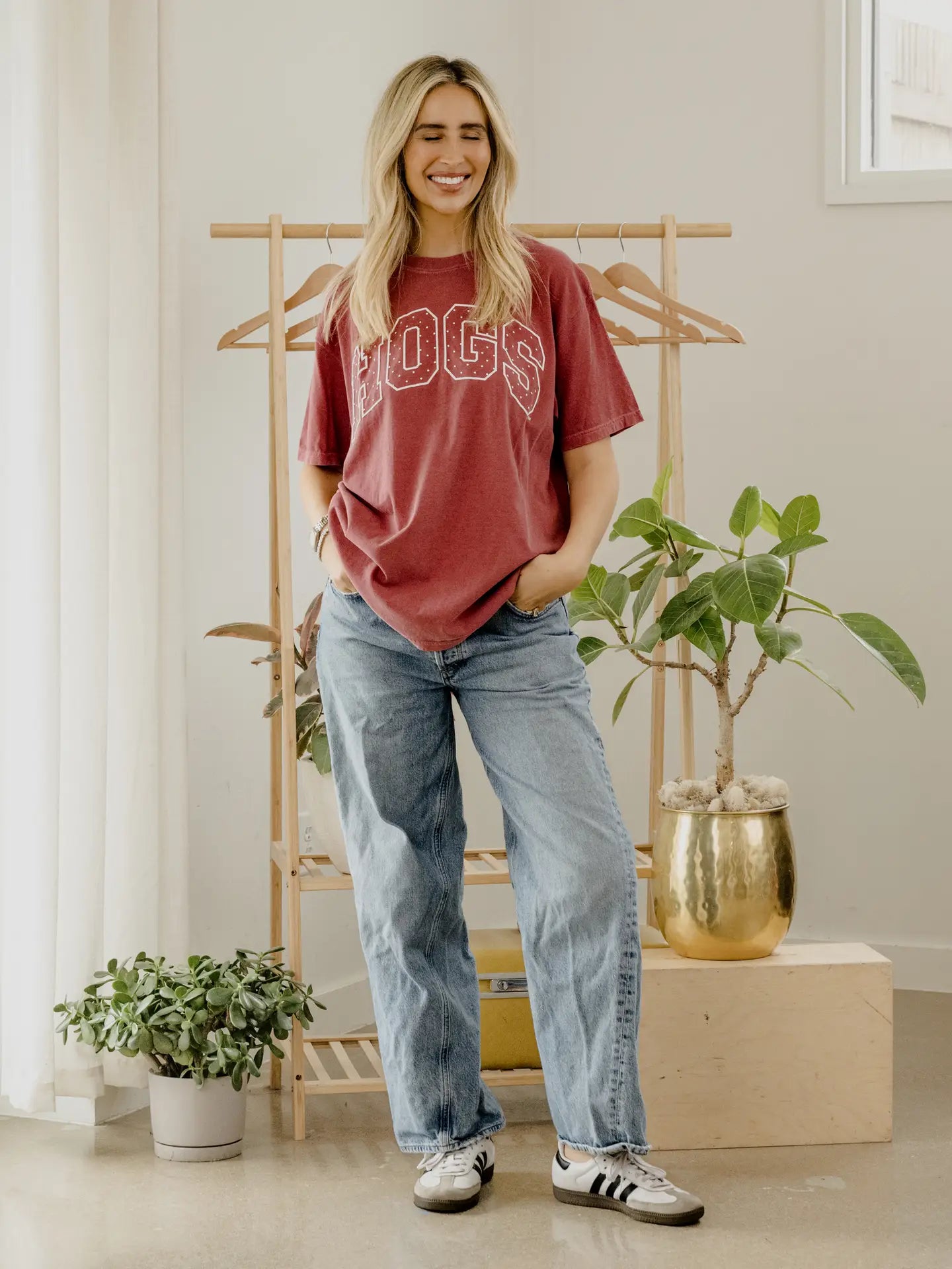 Arkansas Razorbacks Polka Dot Puff Ink Tee