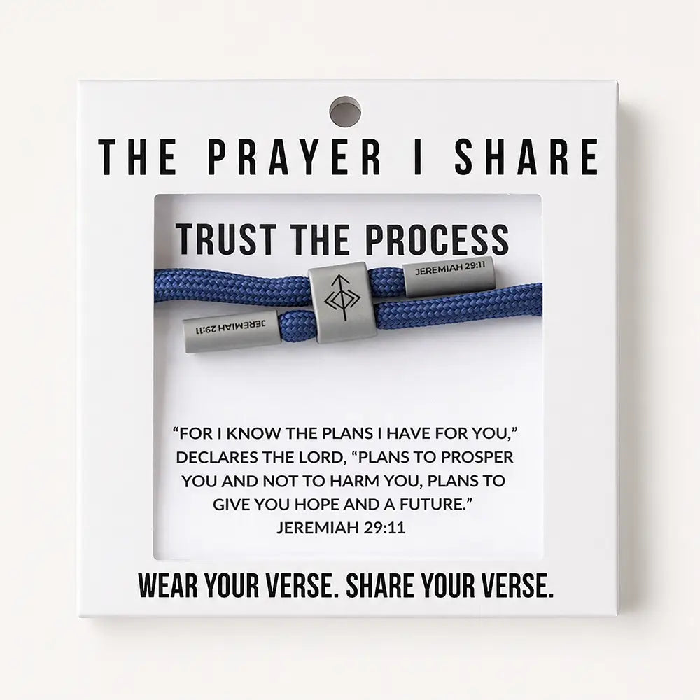 Trust The Process Cord Christian Bracelet