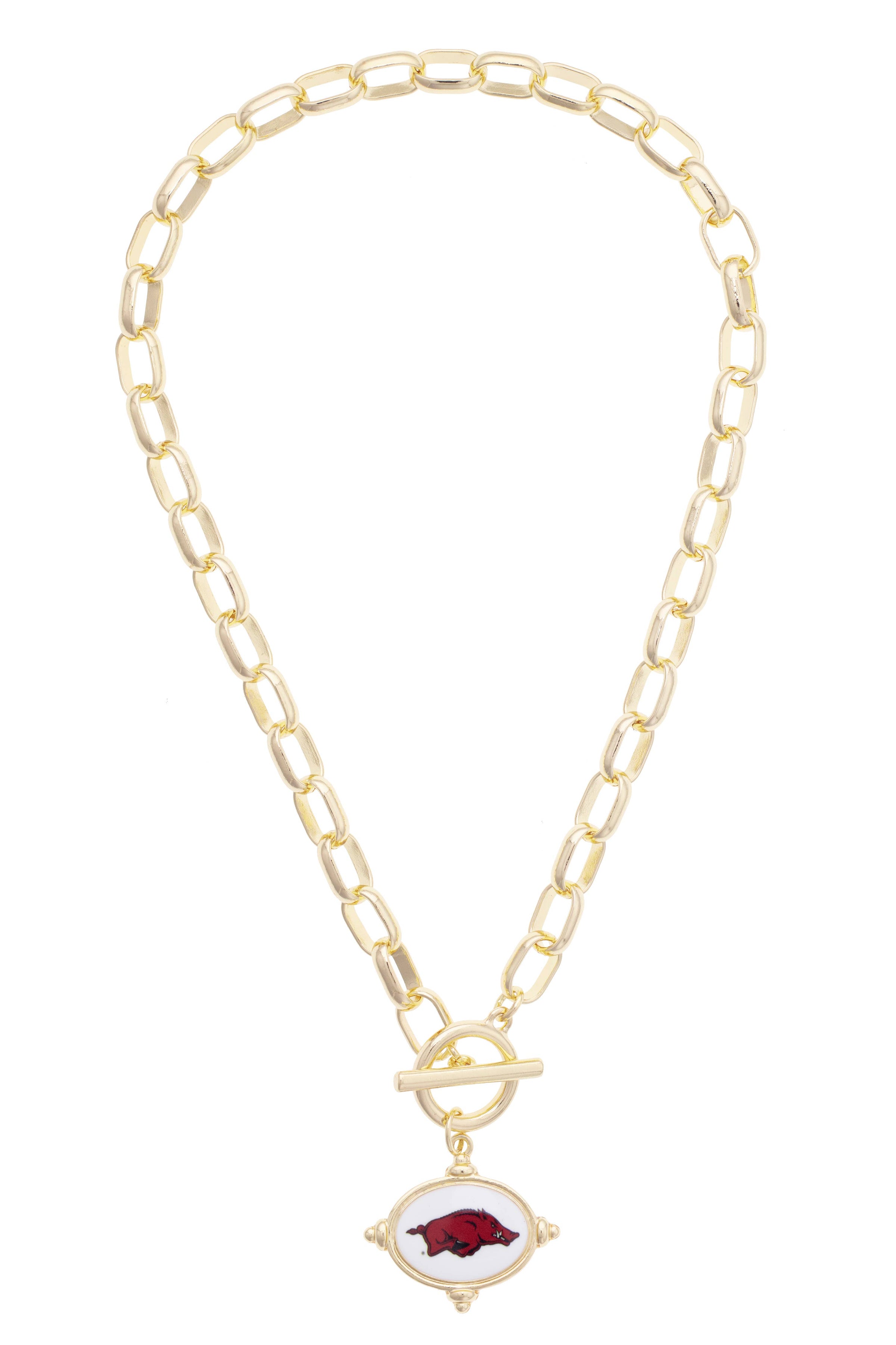 Arkansas Razorbacks Logo Intaglio Necklace