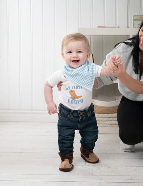 Cowboy Boot Baby Slippers 0-12 Month