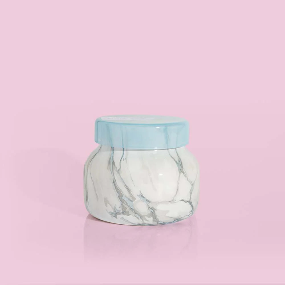 Capri Blue Blue Jean Modern Marble Petite Candle - Thumbnail 2