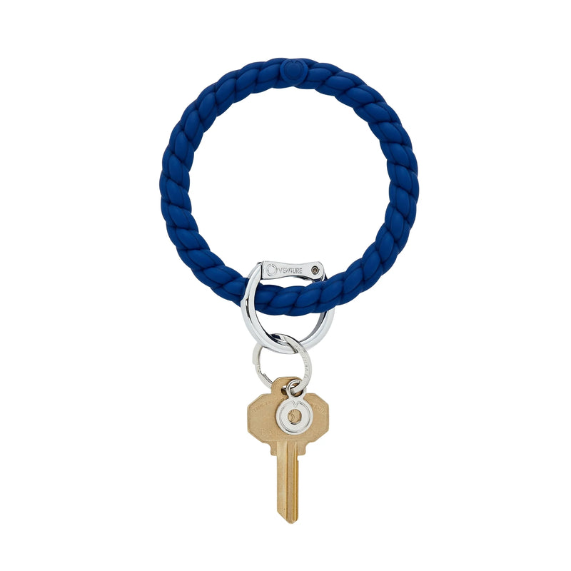 Braided Silicone O Ring Keychain