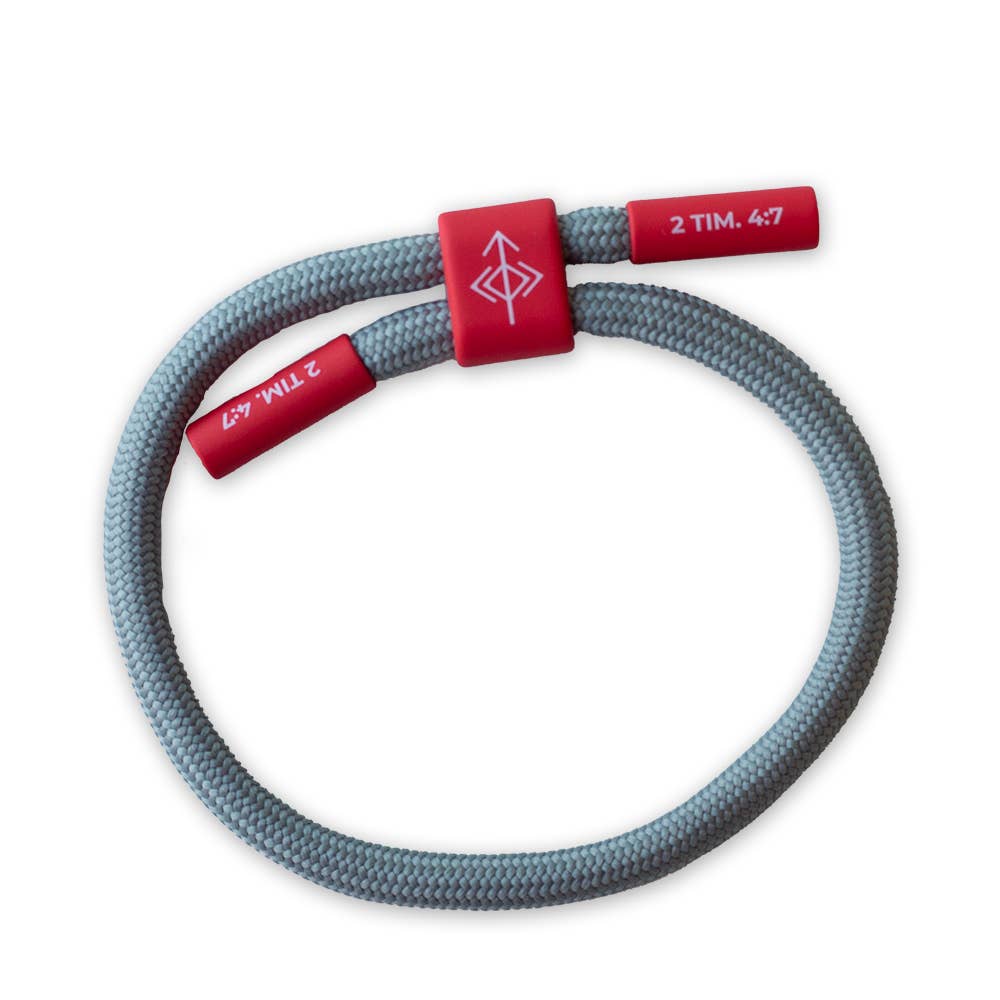 Strong To The End Christian Cord Bracelet