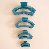 Open Teletie Hair Clip | Teal With It