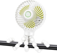 Portable Tripod Fan: White