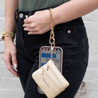 Clip & Go Chain w/Zippered Pouch: Gold