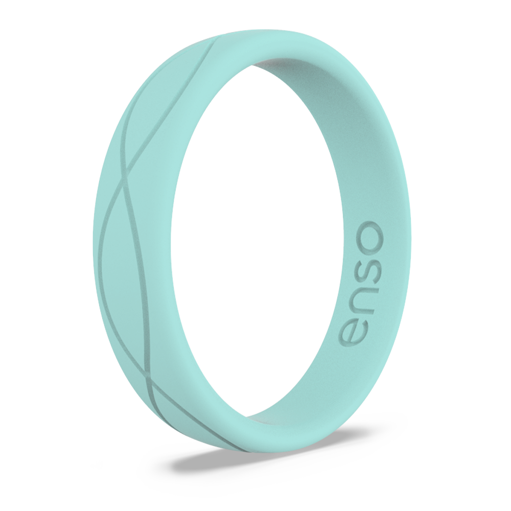 Women's Infinity Silicone Ring Turquoise