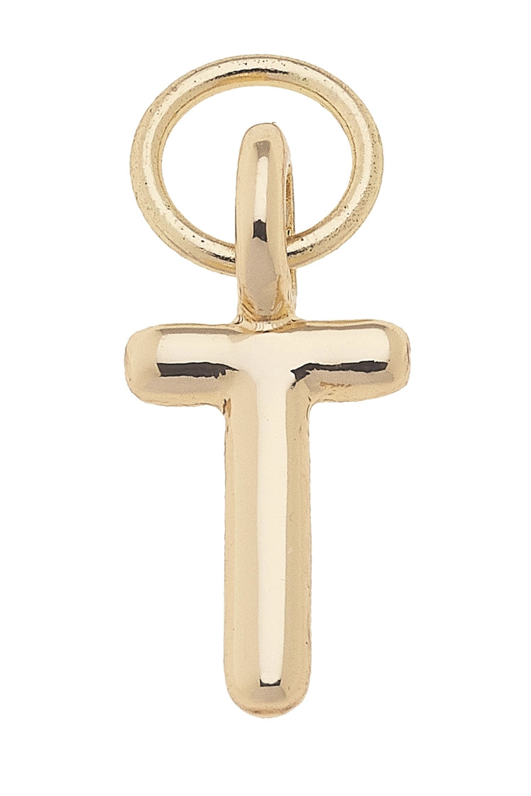 Initial Charms in Shiny Gold