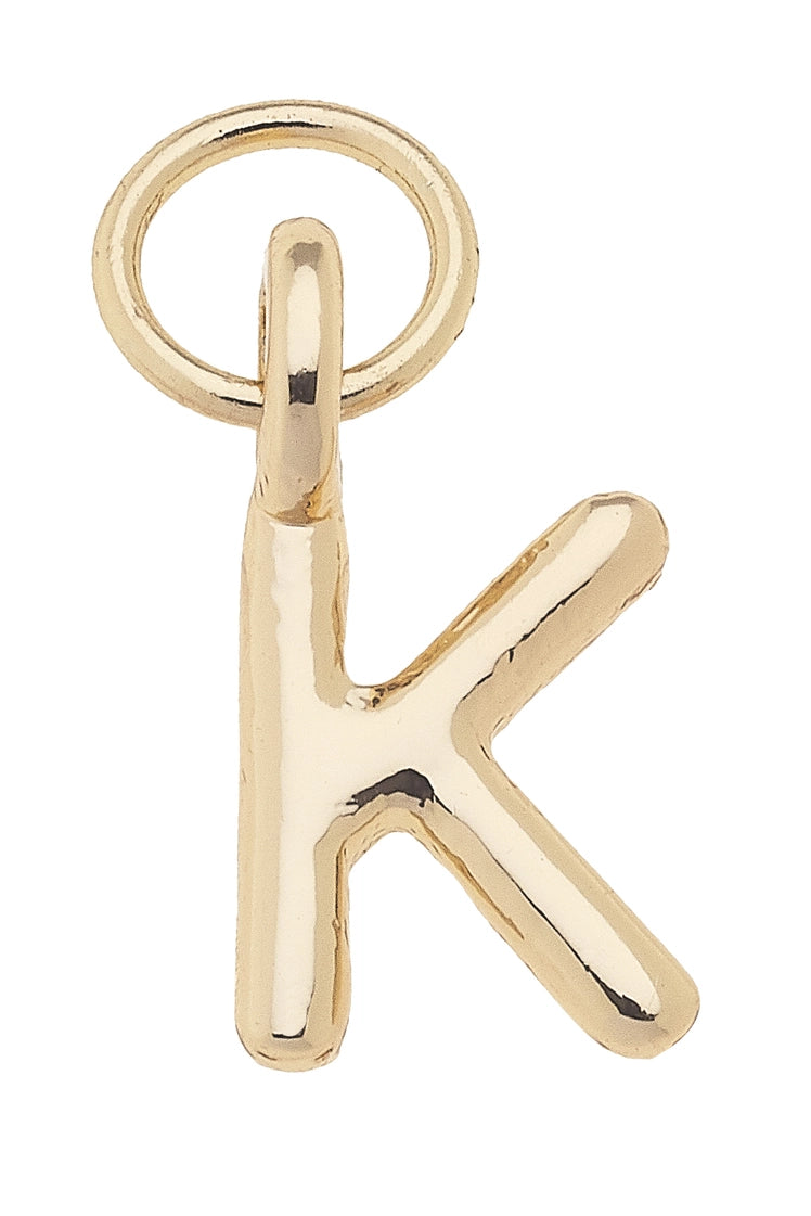 Initial Charms in Shiny Gold