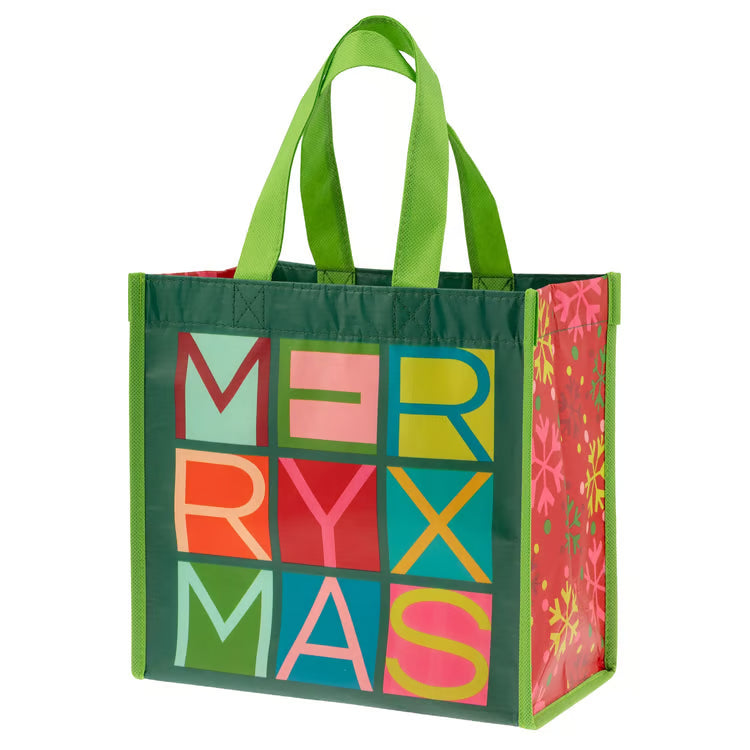 Merry Xmas Holiday Recycled Medium Gift Bag