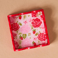 Scalloped Trinket Tray-Rose Garden