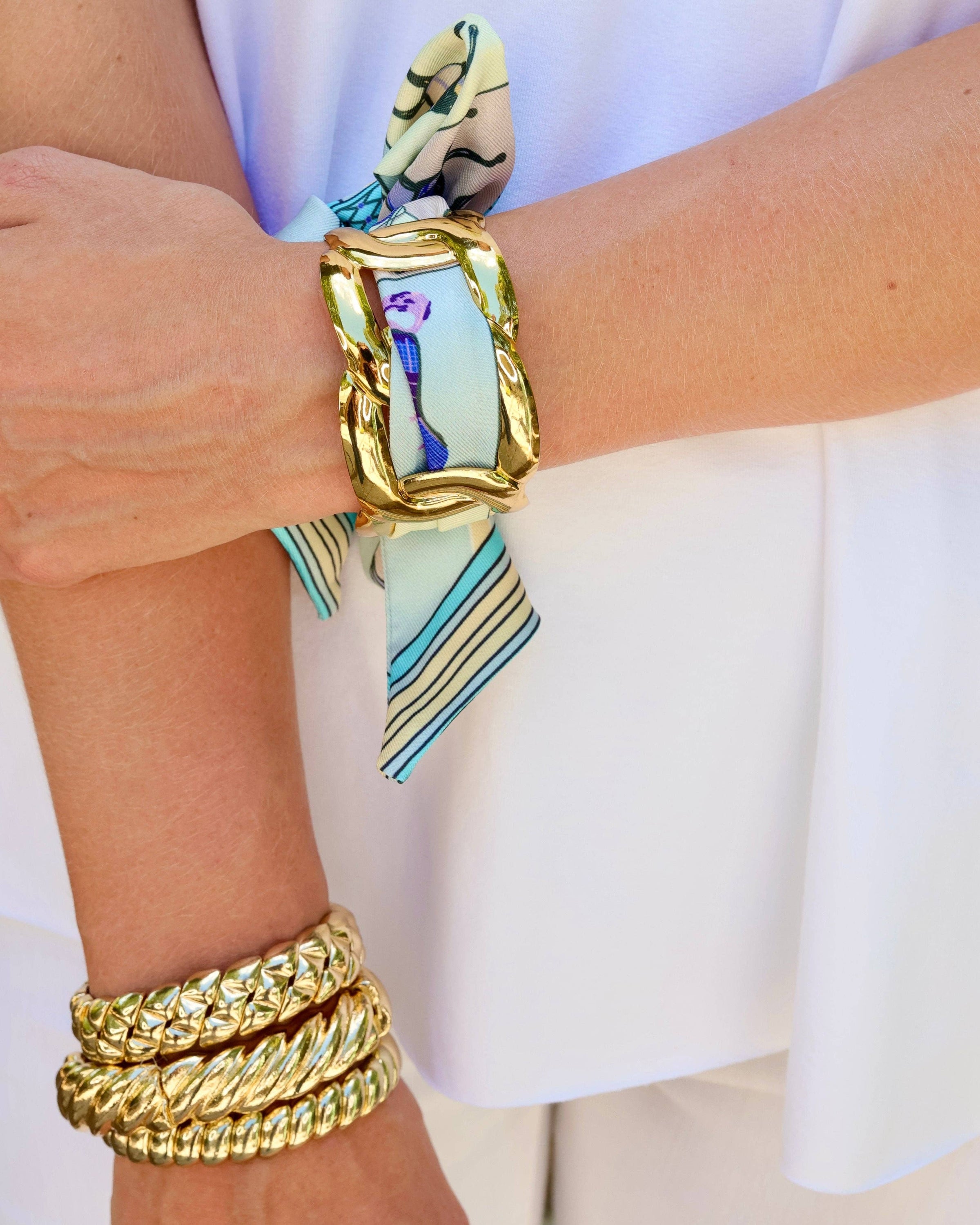 Sedgefield Scarf Bracelet -Blue