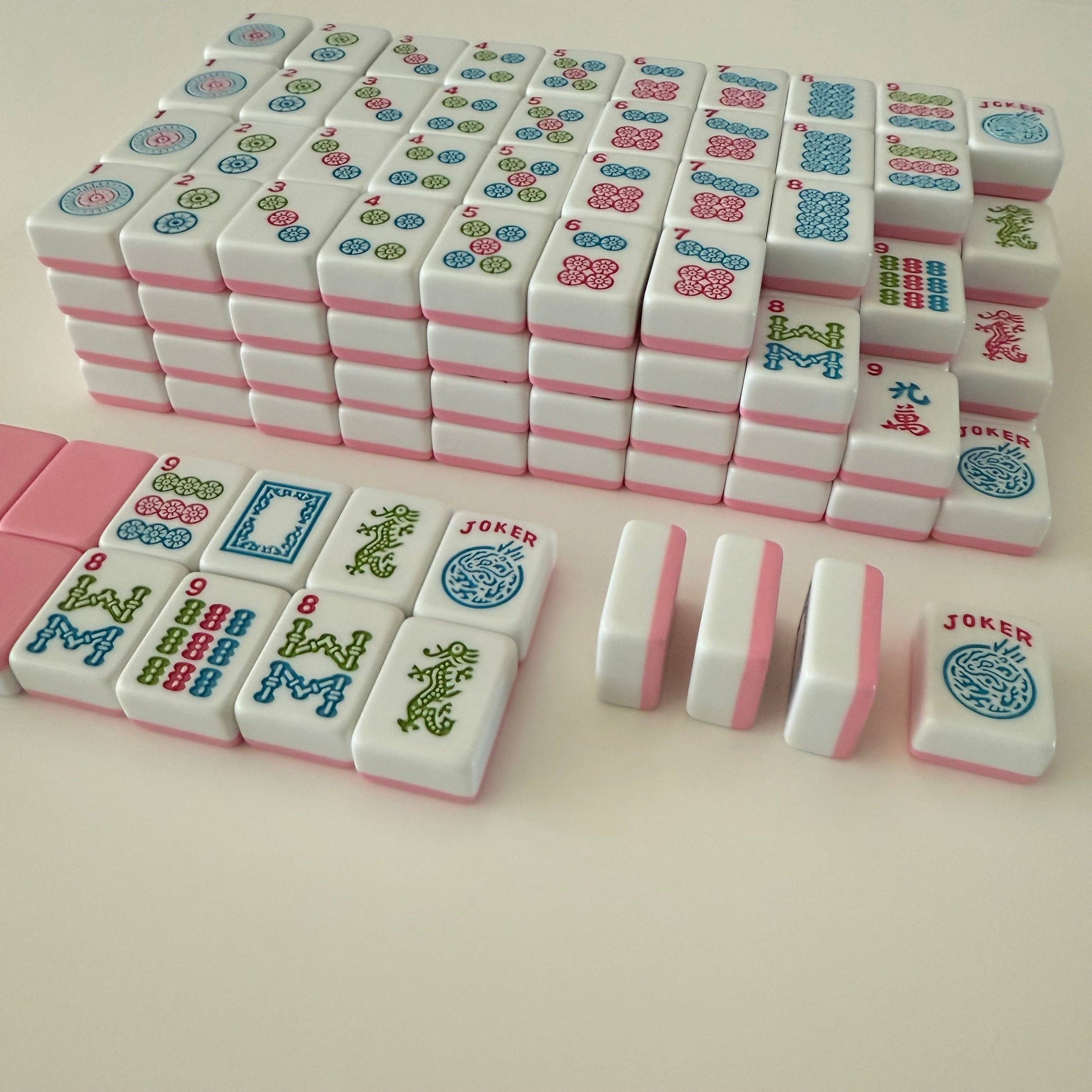 Peony Garden American Mahjong Tile Set
