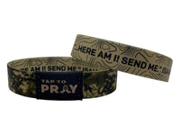 Tap To Pray Wristbands -Camo & Isiah 6:8