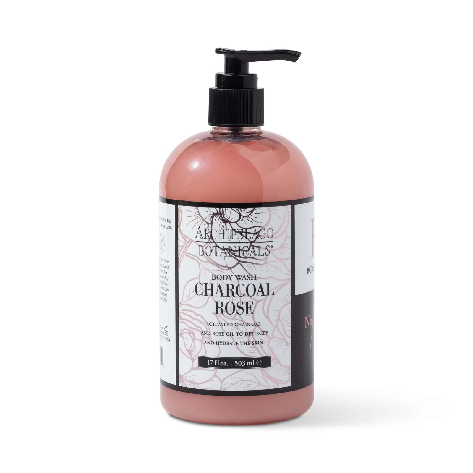 Charcoal Rose 17oz. Body Wash