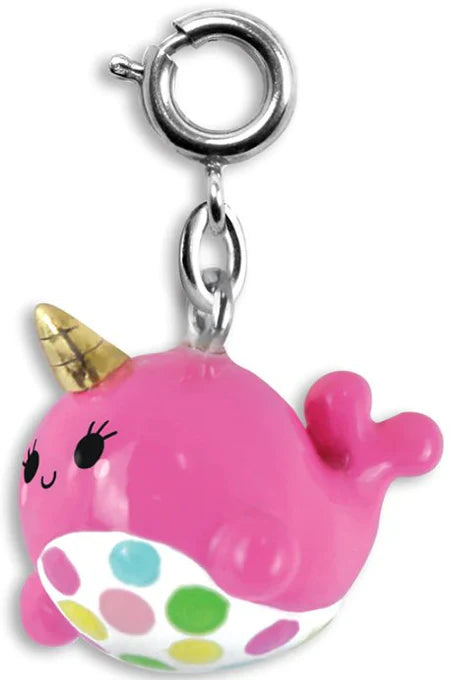 Pink Narwhal Charm