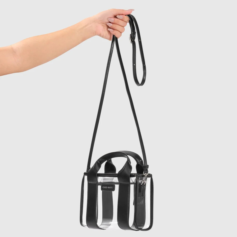 Clear Stadium Bag-Midnight Black