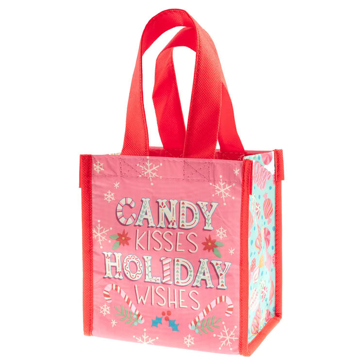 Candy Kisses Holiday Recycled Small Gift Bag