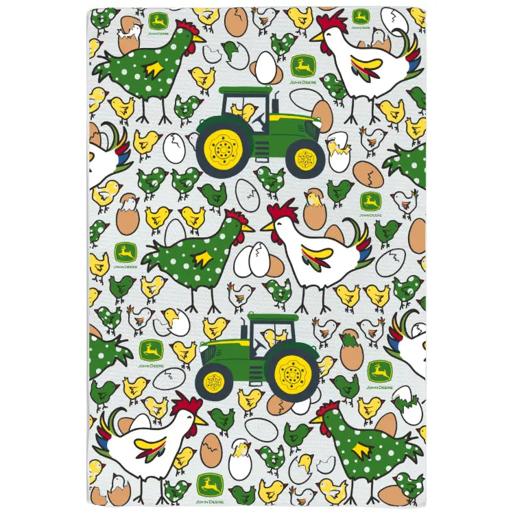 John Deere Chicken Tea Towel