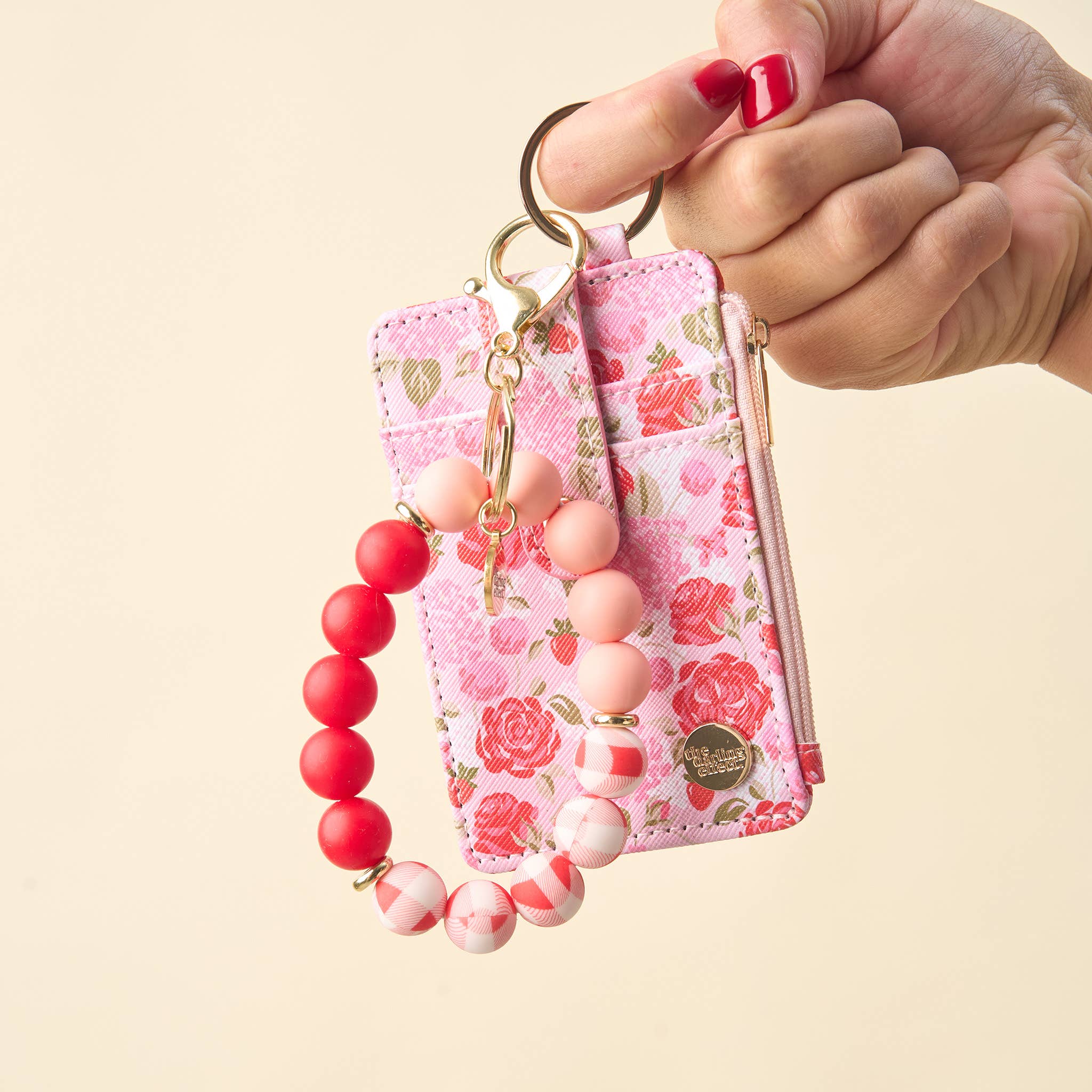 Keychain Wallet-Rose Garden