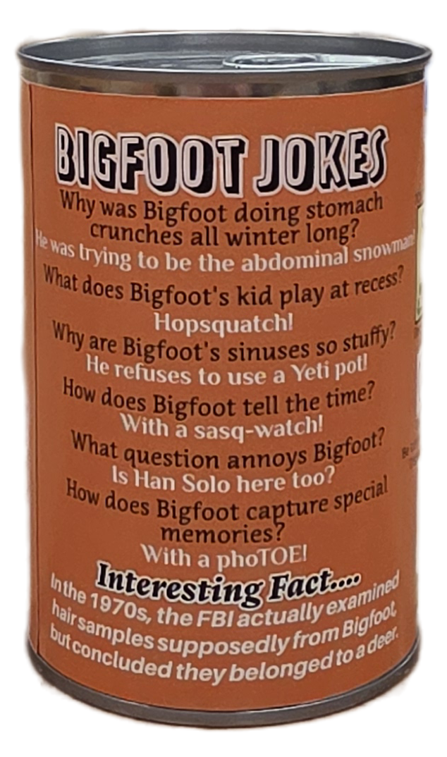 Squatch the Canned Bigfoot