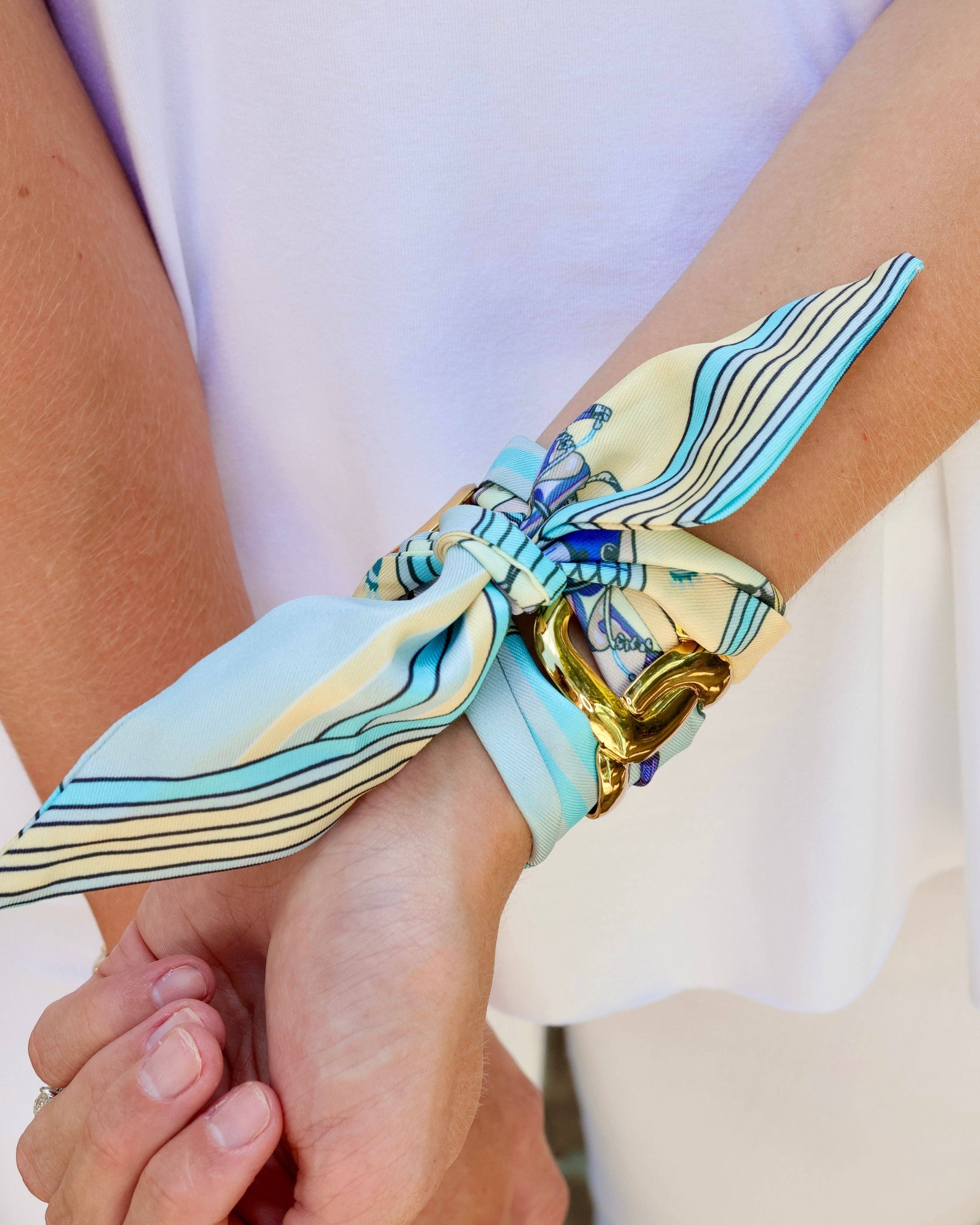 Sedgefield Scarf Bracelet -Blue