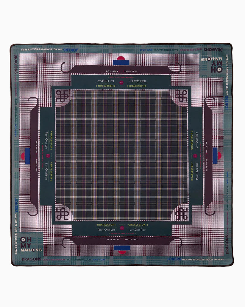 Plaid patterned product on a white background