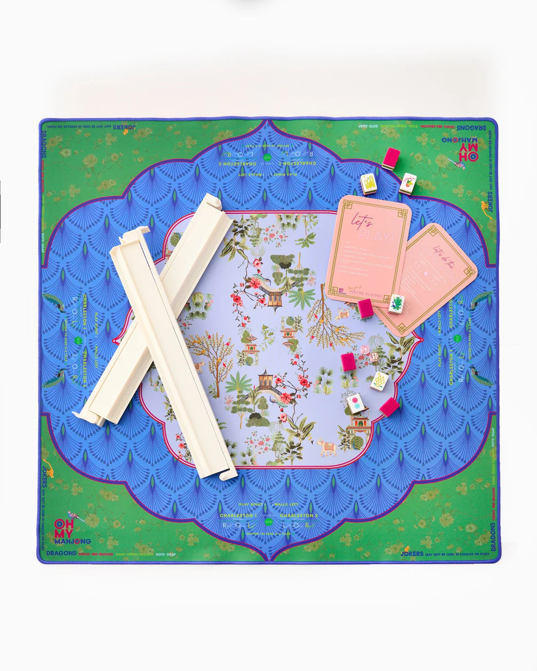 Oh My Mahjong Neoprene Mahjong Mats - Darjeeling In A Tube