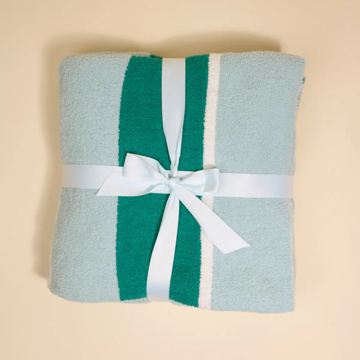 Cozy Dreams Luxe Blanket–Sicily Stripes Teal