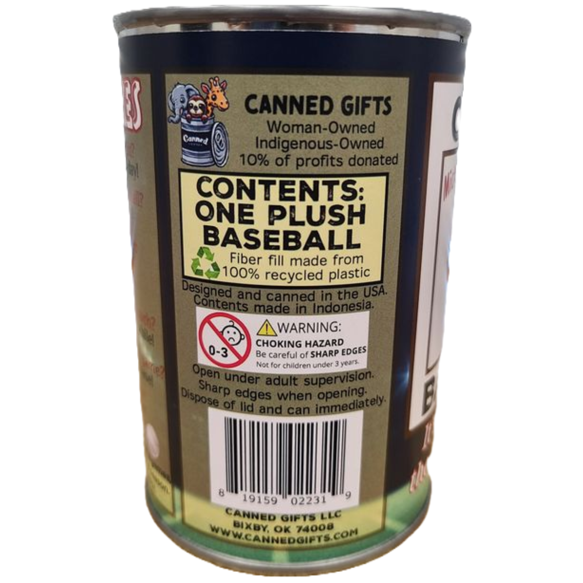 Mickey the Canned Baseball