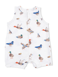 Ducks Sleeveless Shortie Romper
