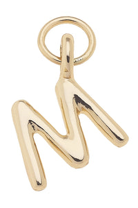 Initial Charms in Shiny Gold