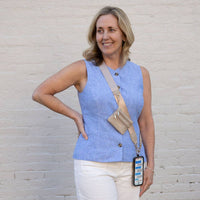 Clip & Go Strap with Pouch - Neutral Collection: Taupe