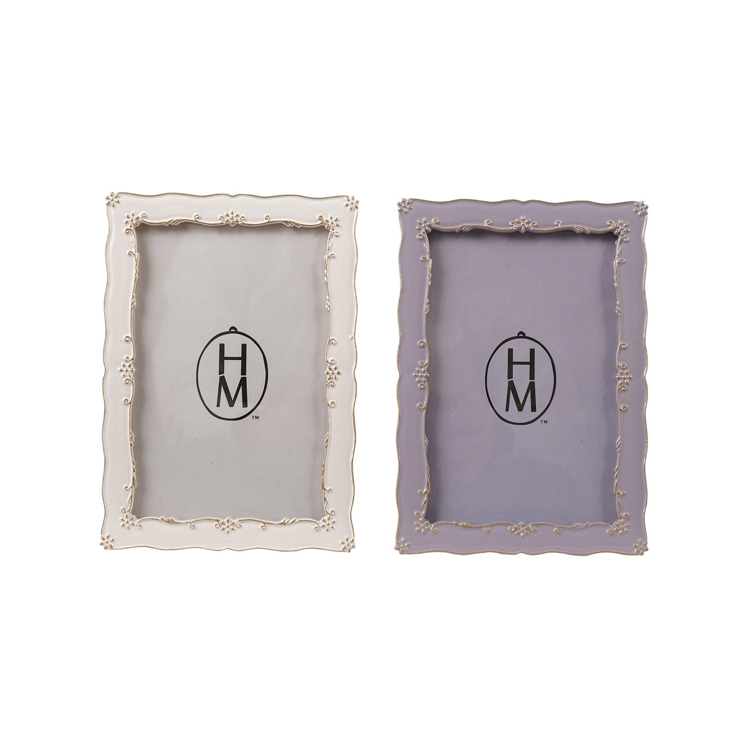 Resin & Glass Scalloped Photo Frame