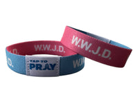 Tap To Pray™ Wristbands - Blue & Pink