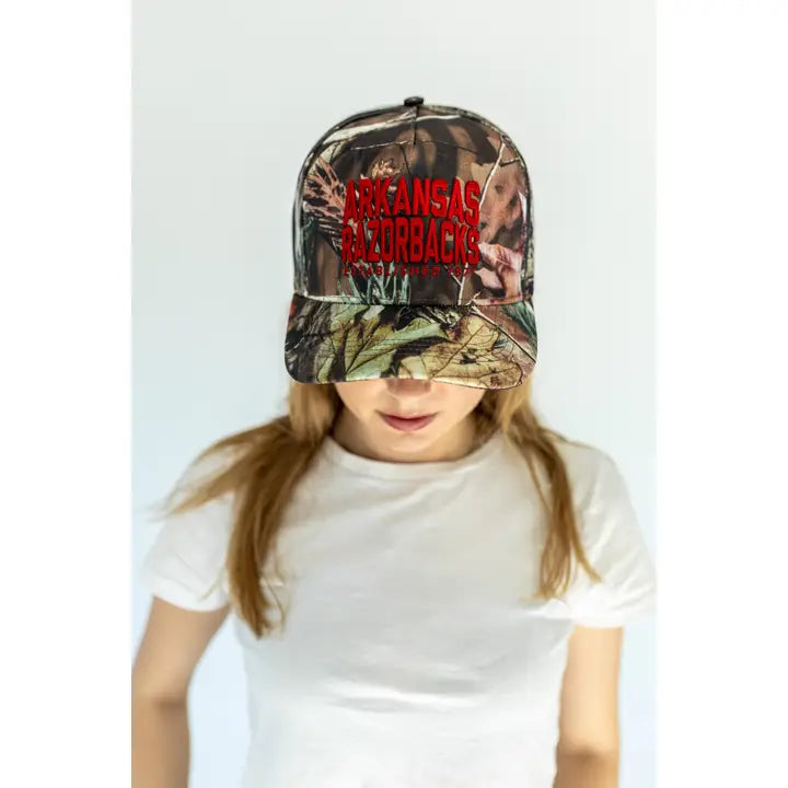 Arkansas Brando Camo Canvas Trucker Hat