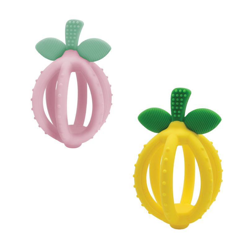 Bitzy Biter™ Teething Ball Baby Teether: Lemon