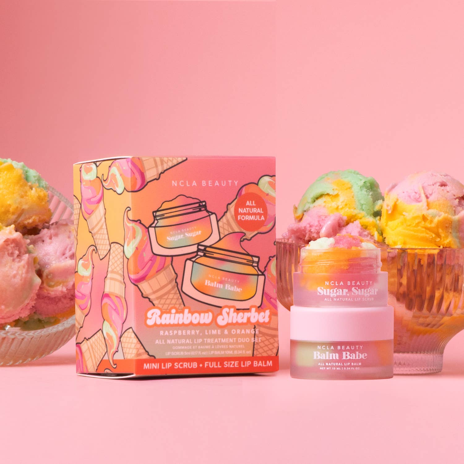 Rainbow Sherbet Lip Care Set