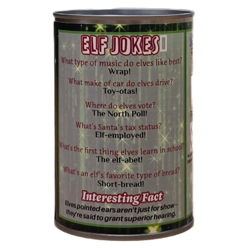 Canned Elf | Christmas Plush in a Can w/Jokes | Magical: Pop Top Lid
