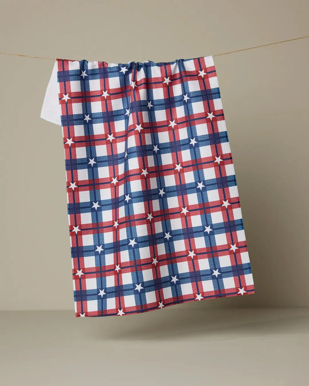 Assorted Red White And Blue Geometry Tea Towels