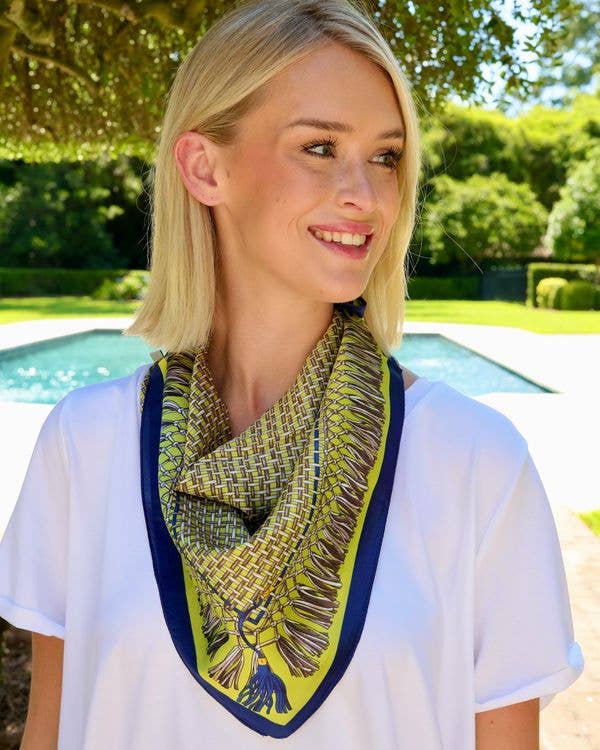 Wilmont Tassel Scarf -Green