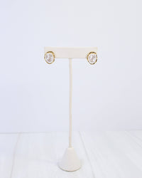 East Aurora Pearl Stud Earring Cream