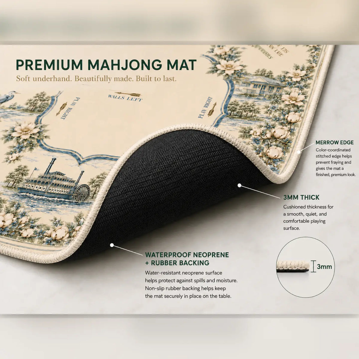 The Mahjestic South Mahjong Mat — Player's Edition
