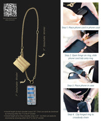 Clip & Go Chain w/Zippered Pouch: Gold