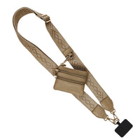 Clip & Go Strap w/Zippered Pouch Classic: Camel